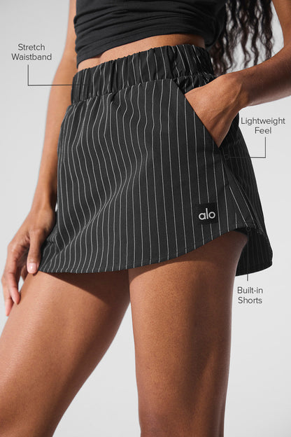Pinstripe Daylight Mini Skirt