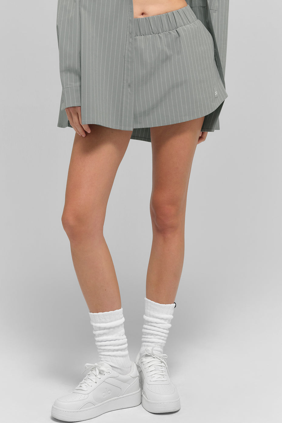 Pinstripe Daylight Mini Skirt