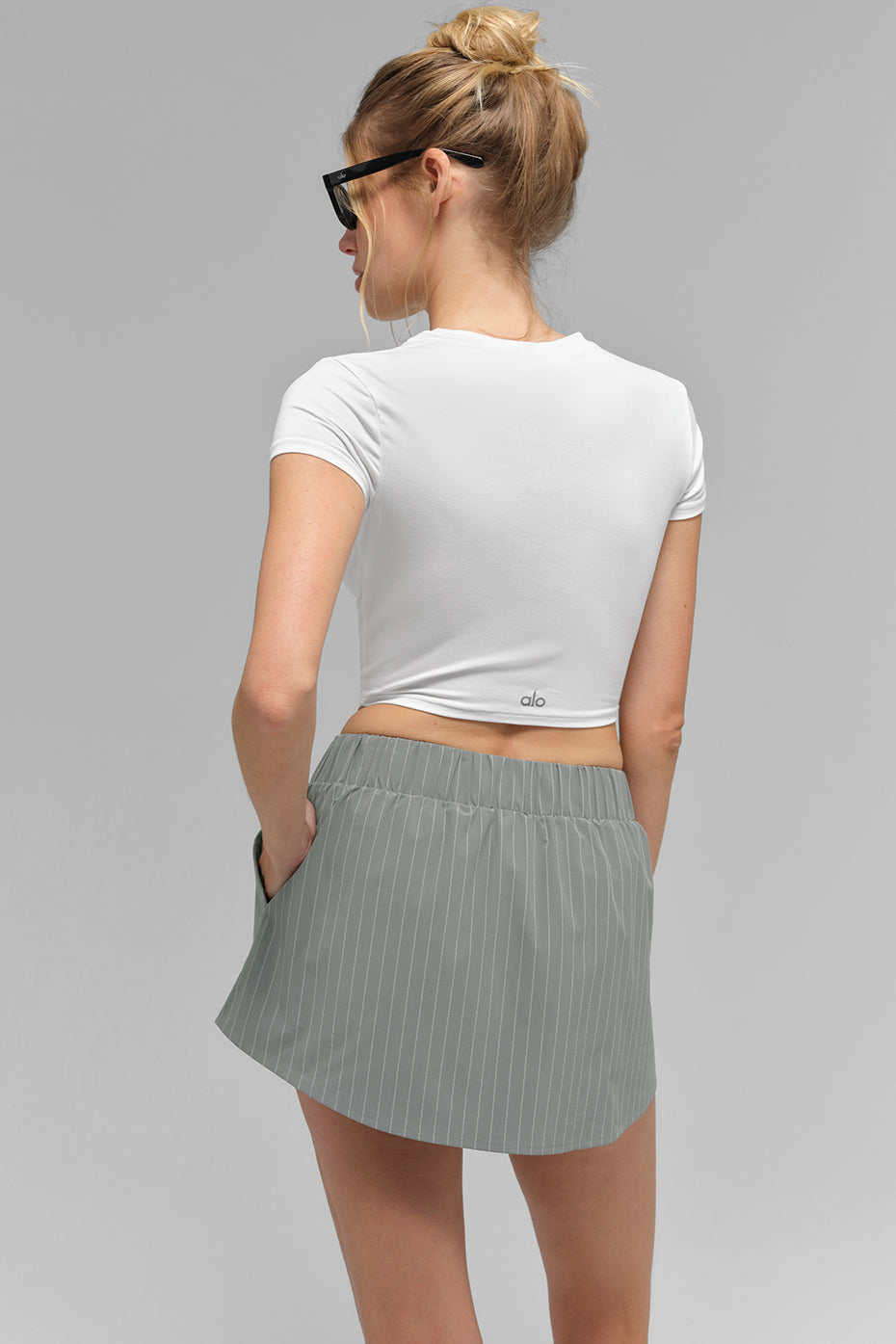 Pinstripe Daylight Mini Skirt