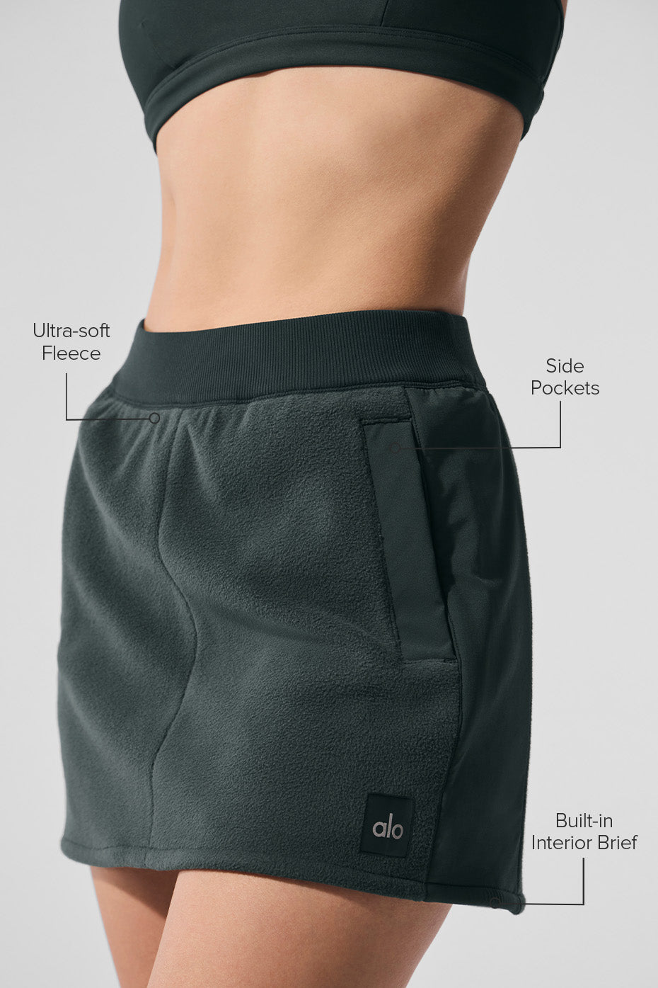 Polar Fleece Wintry Mix Skirt