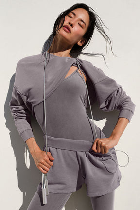 Washed Low Key Sweat Short