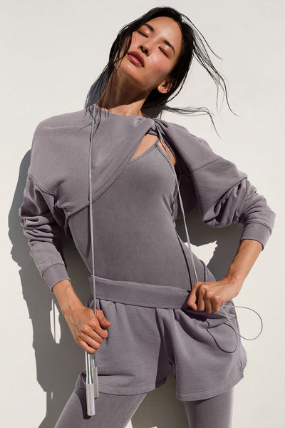 Washed Low Key Sweat Short