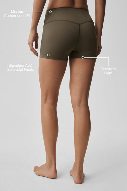 3" ALO Softsculpt High-Waist Precision Short