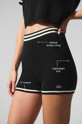 Tennis Club Sweater Knit Hot Short