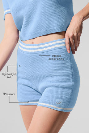 Tennis Club Sweater Knit Hot Short