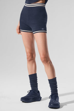 Tennis Club Sweater Knit Hot Short