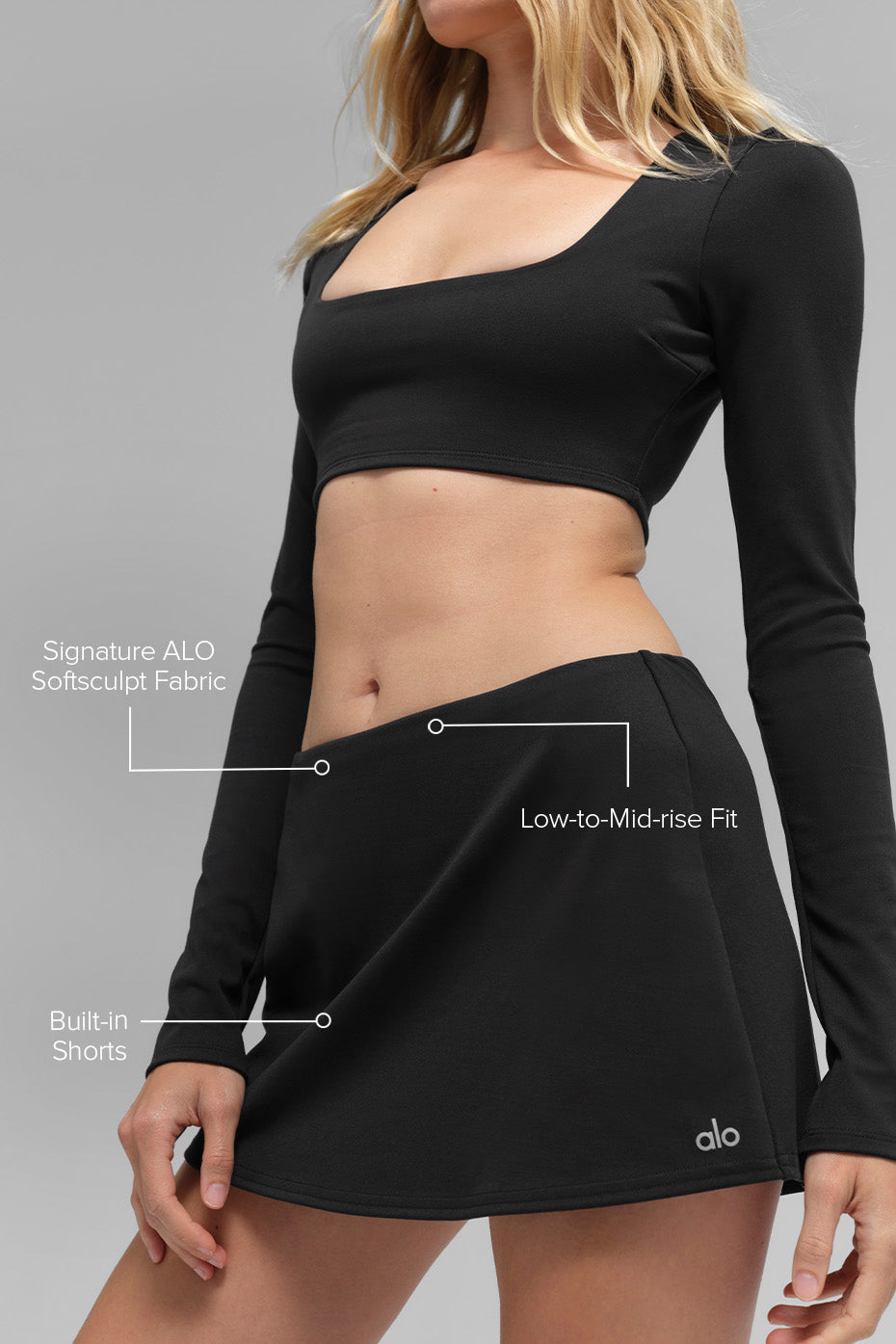 ALO Softsculpt Precision Mini Skirt