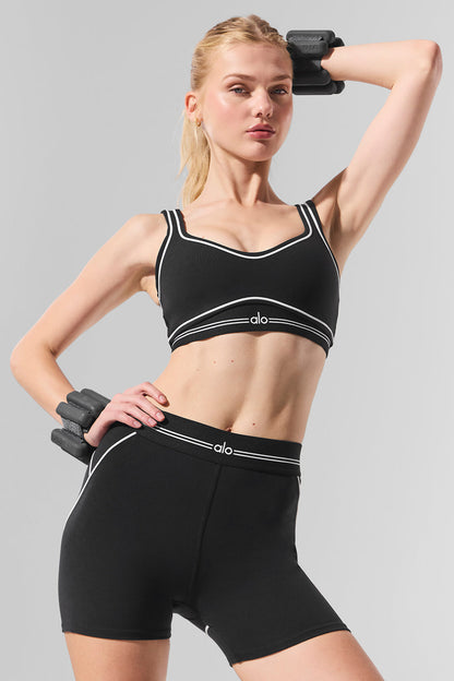4” Airbrush High-Waist Heart Throb Short