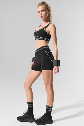 4” Airbrush High-Waist Heart Throb Short