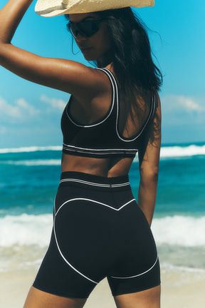 4” Airbrush High-Waist Heart Throb Short