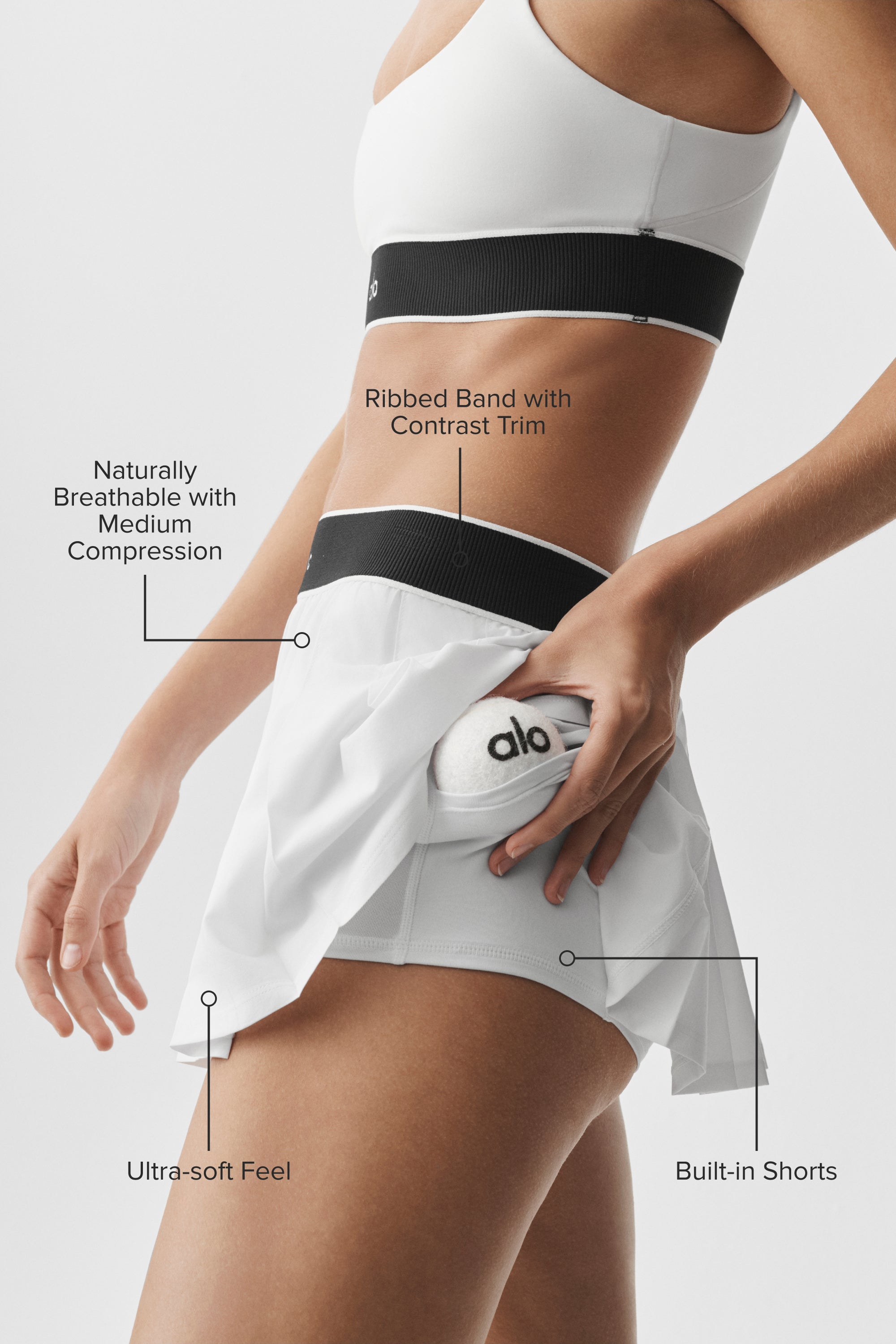 Low-Rise Amp It Up Tennis Skirt