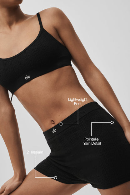 Pointelle Sweater Be Mine Hot Short
