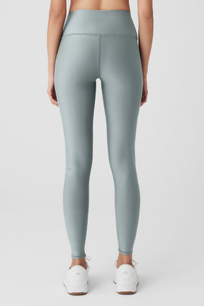 Airlift Winter Warm High-Waist Legging in teal color, featuring a second-skin fit and high-waisted design.