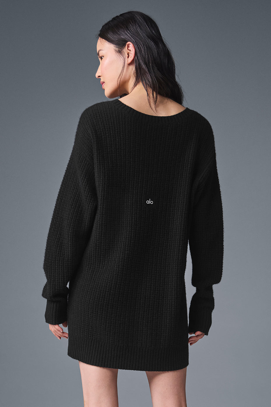 Cashmere Plush Waffle Dress