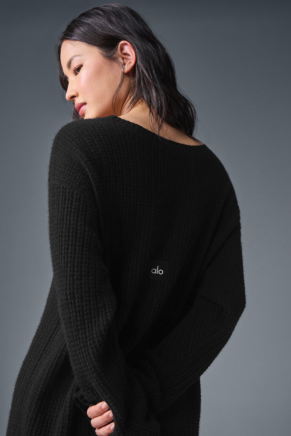 Cashmere Plush Waffle Dress