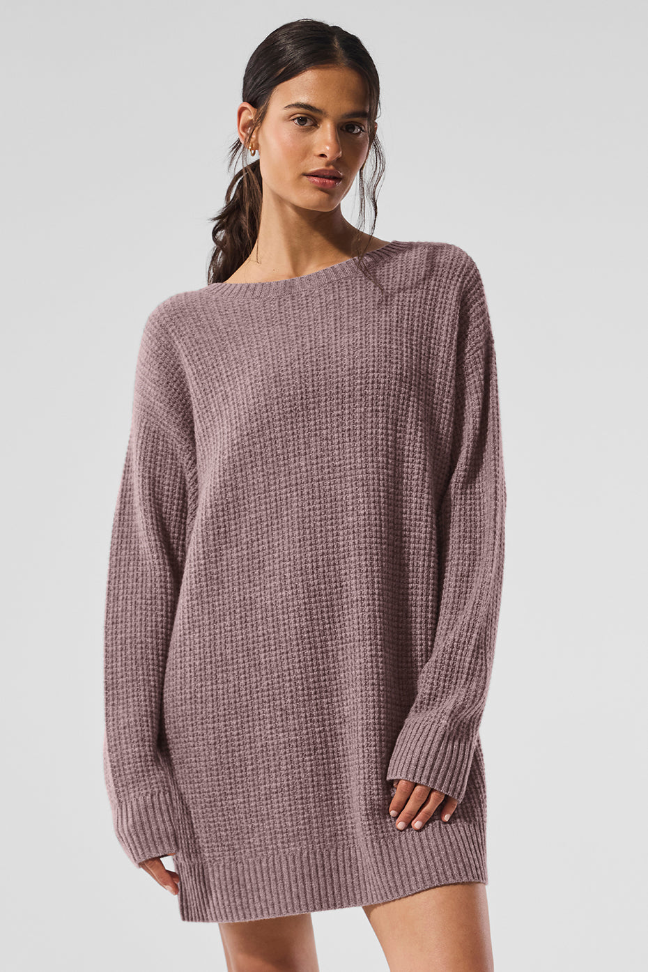 Cashmere Plush Waffle Dress