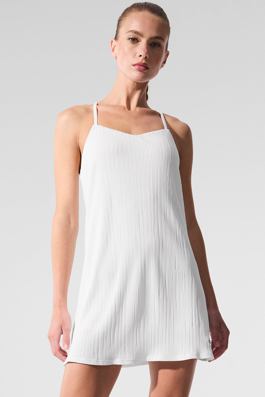 Micro Plisse Game On Tennis Dress
