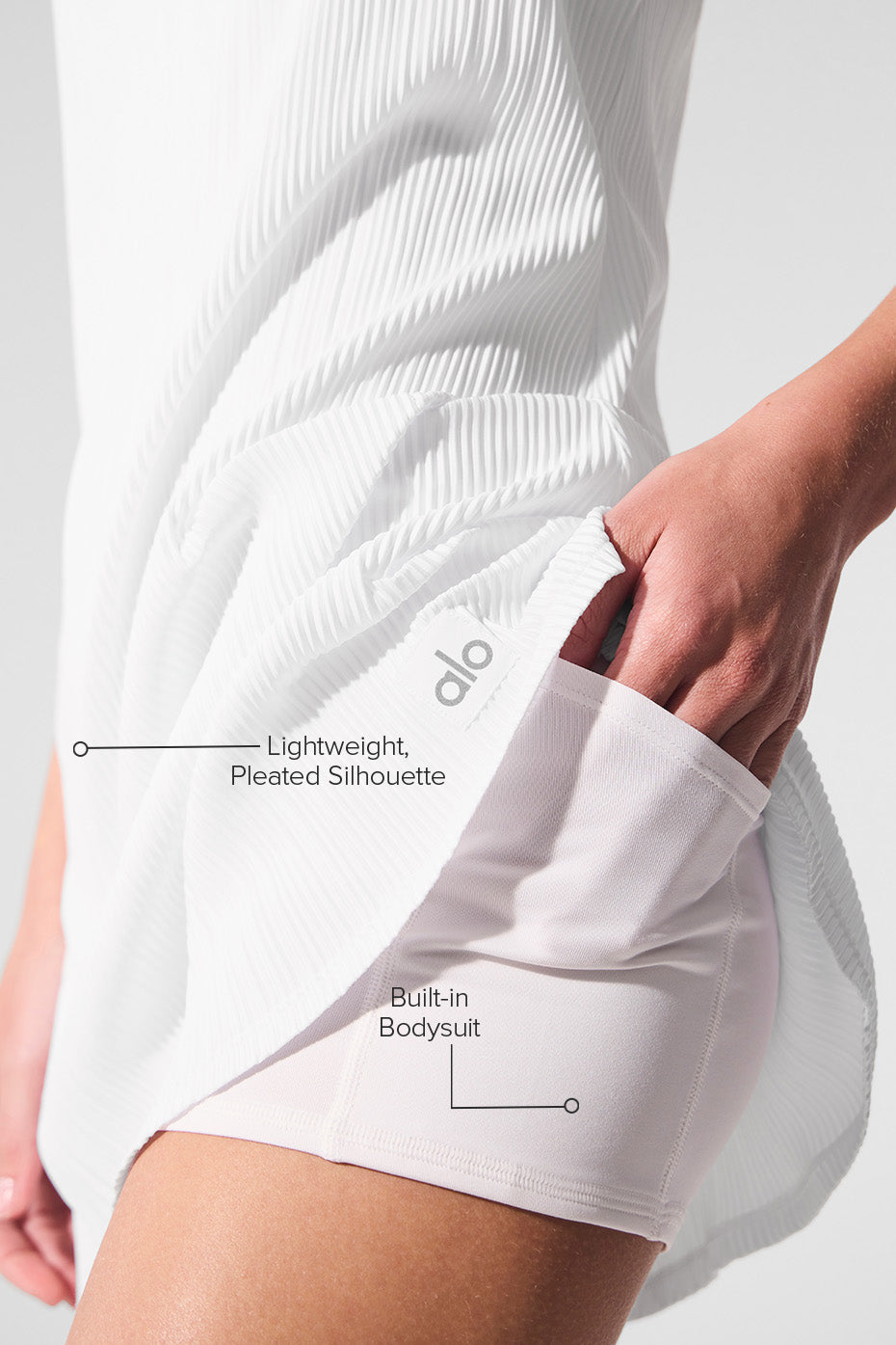 Micro Plisse Game On Tennis Dress