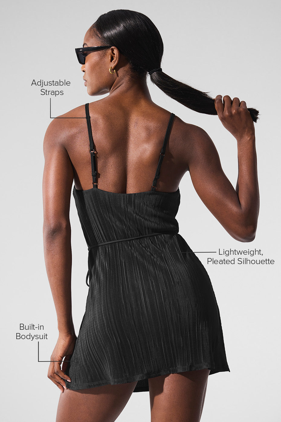 Micro Plisse Game On Tennis Dress