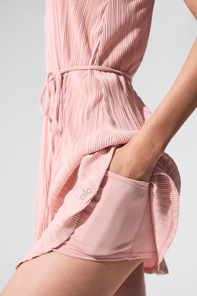Micro Plisse Game On Tennis Dress