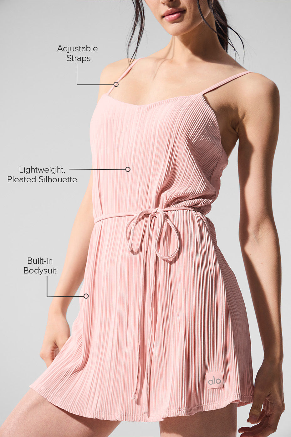 Micro Plisse Game On Tennis Dress