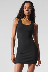 Ribbed Mesh Secret Dress
