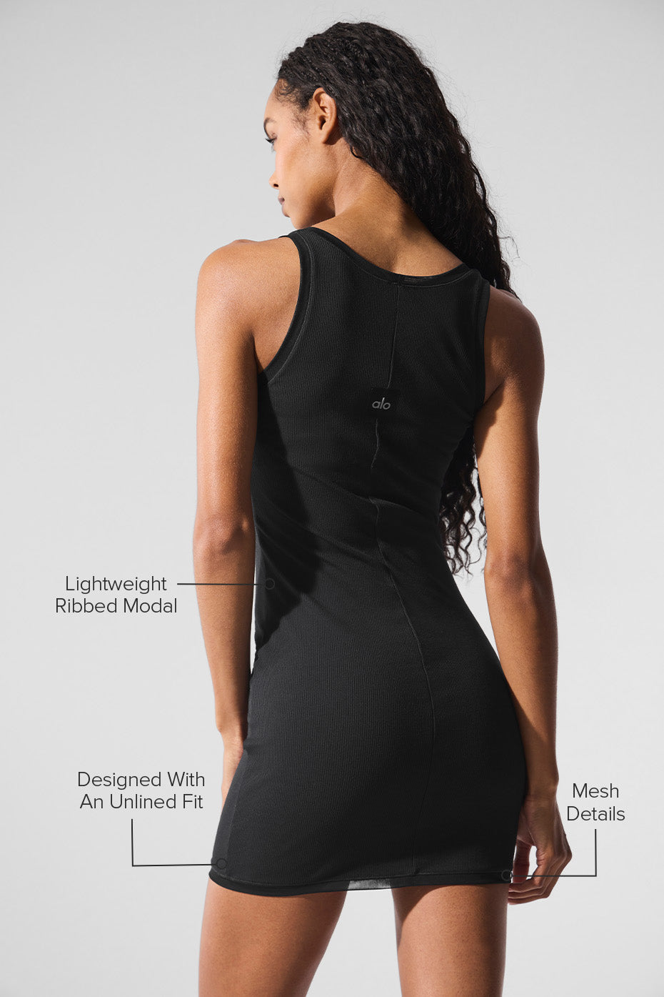 Ribbed Mesh Secret Dress