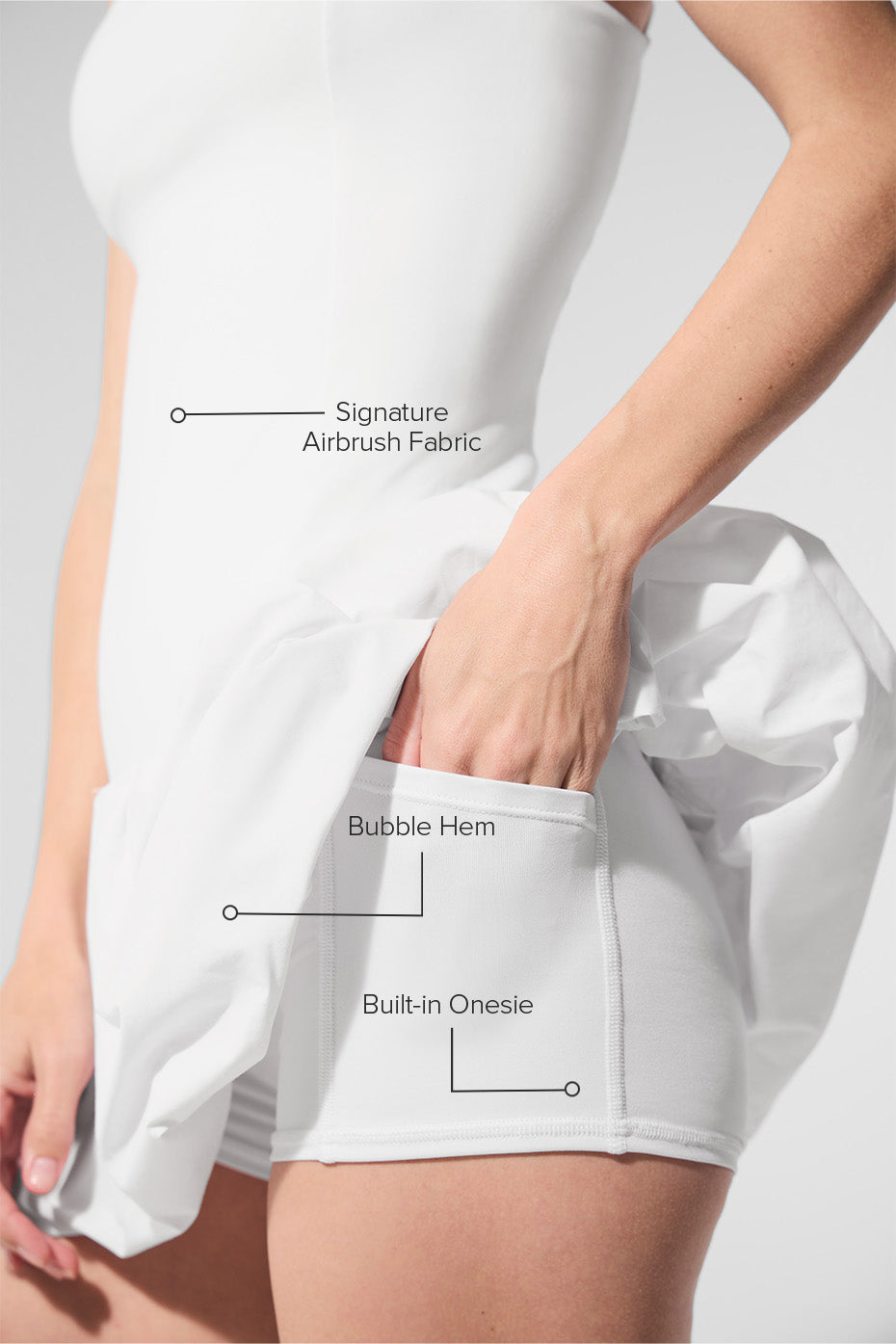 Airbrush Love Match Tennis Dress