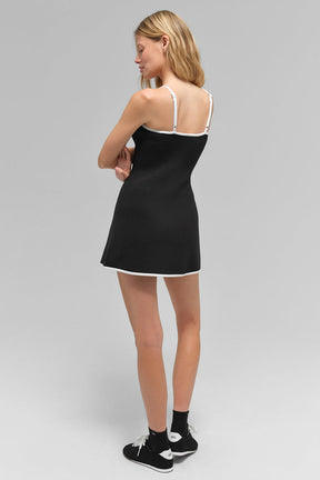 Ribbed Sweater Knit Highline Dress