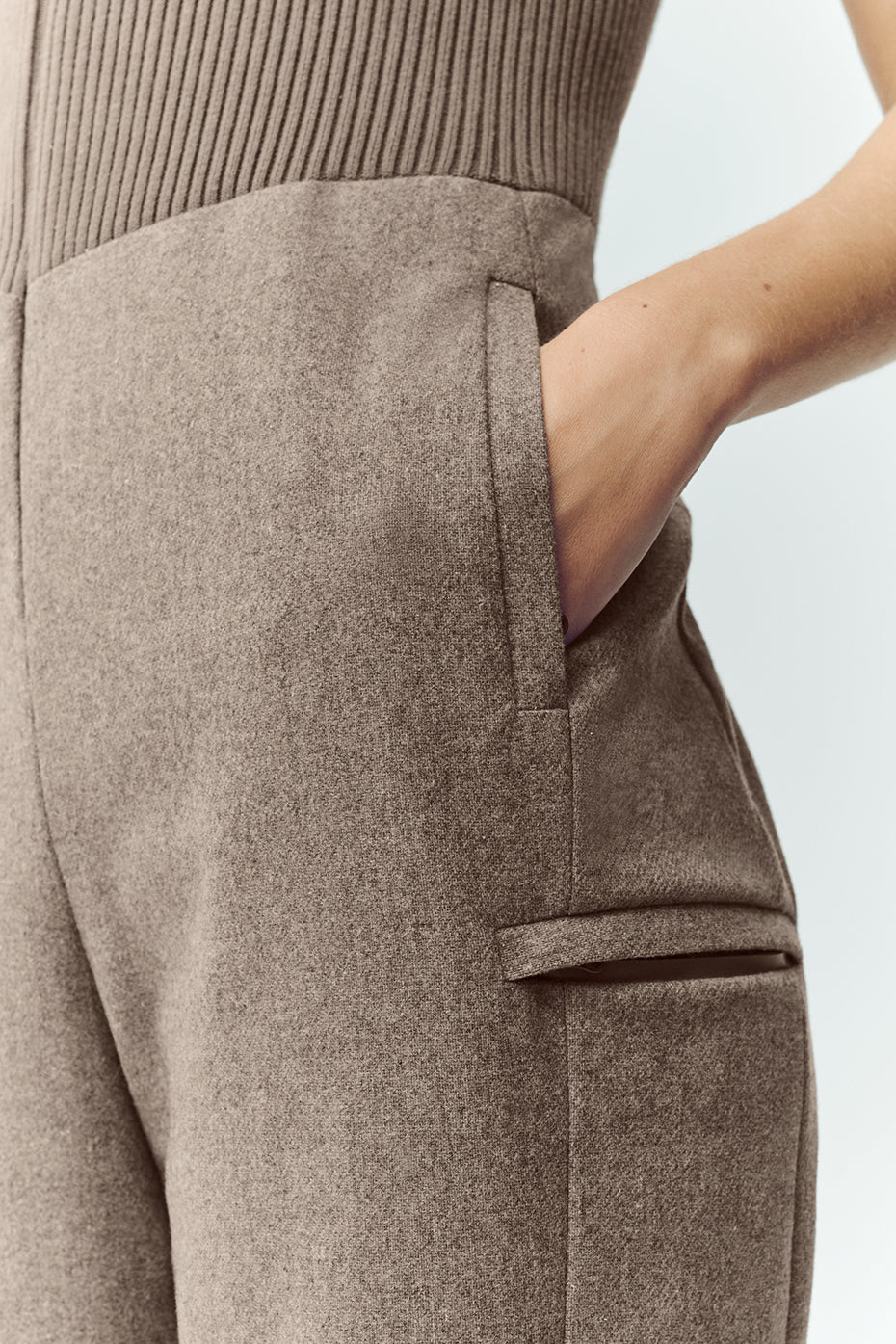 Wool Blend Bunny Slope Bib