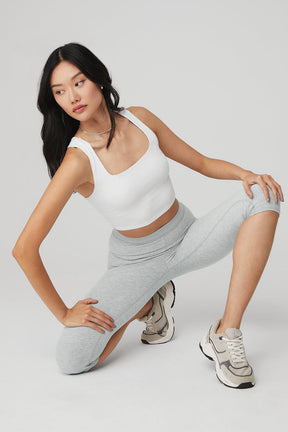 Alosoft Ribbed Chic Bra Tank