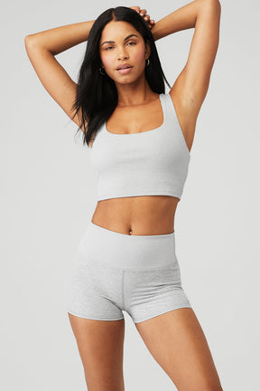 Alosoft Ribbed Chic Bra Tank