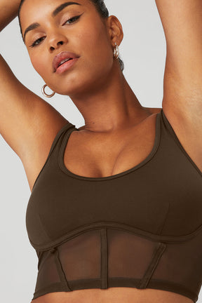 Airbrush Mesh Corset Tank