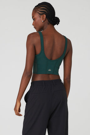 Airbrush Mesh Corset Tank