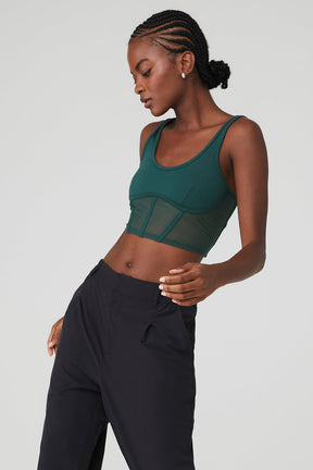 Airbrush Mesh Corset Tank