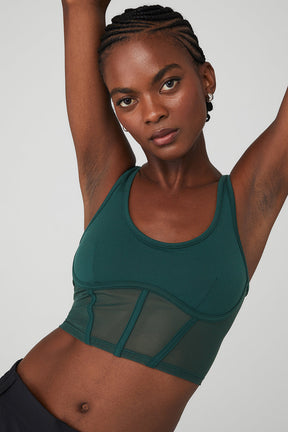 Airbrush Mesh Corset Tank