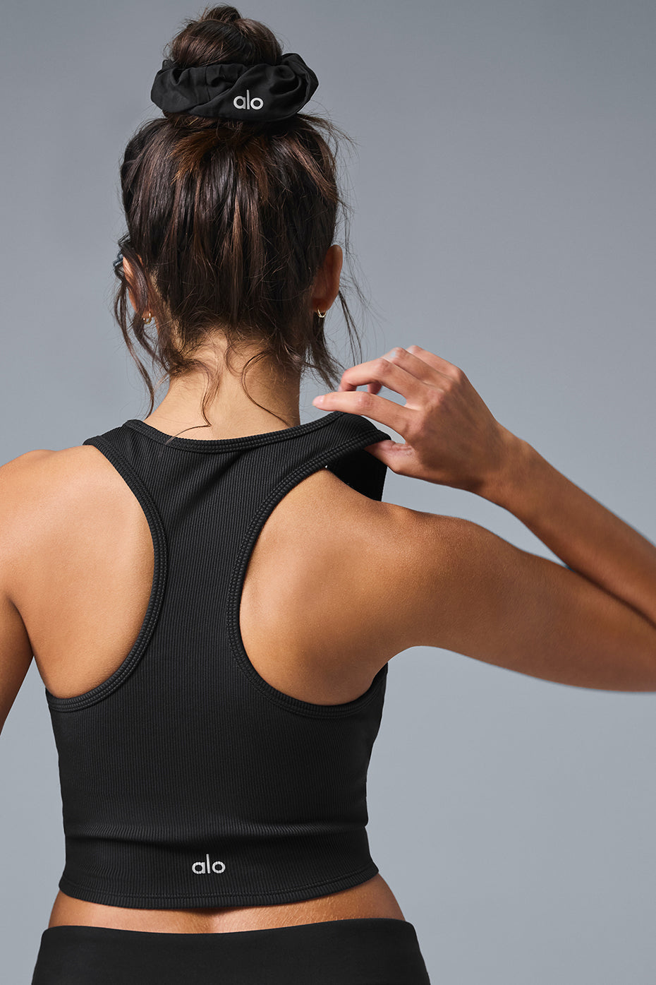 Goddess Ribbed Cropped Racerback Tank