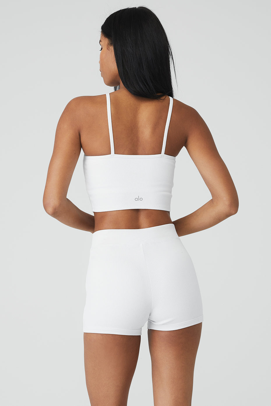 Goddess Ribbed Cross Crop Top
