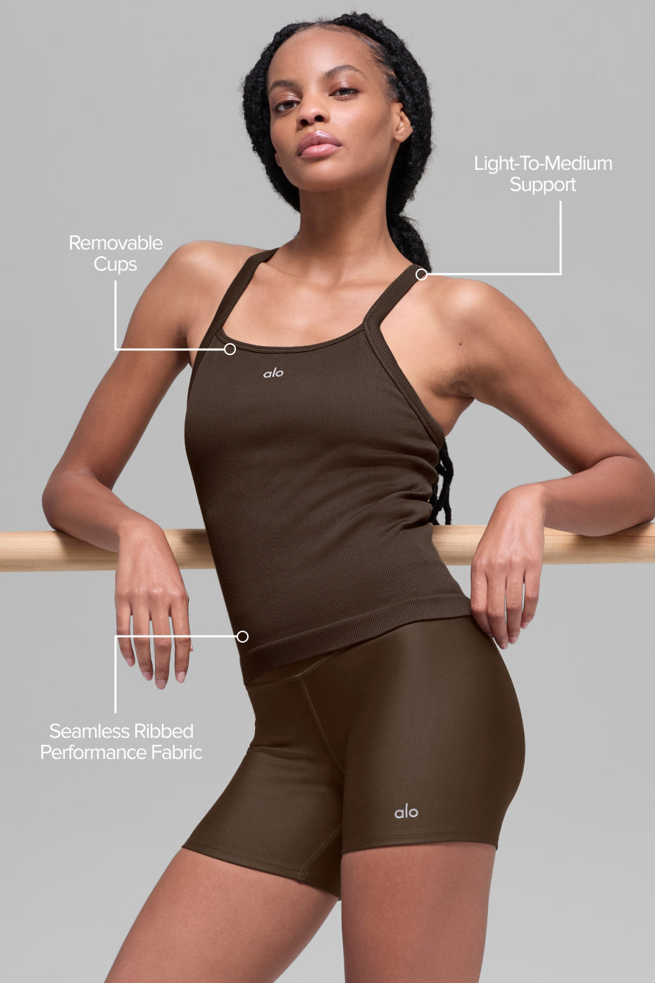 Seamless Ribbed Favorite Full Length Bra Tank