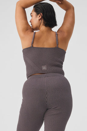 Denim Knit Garter Tank