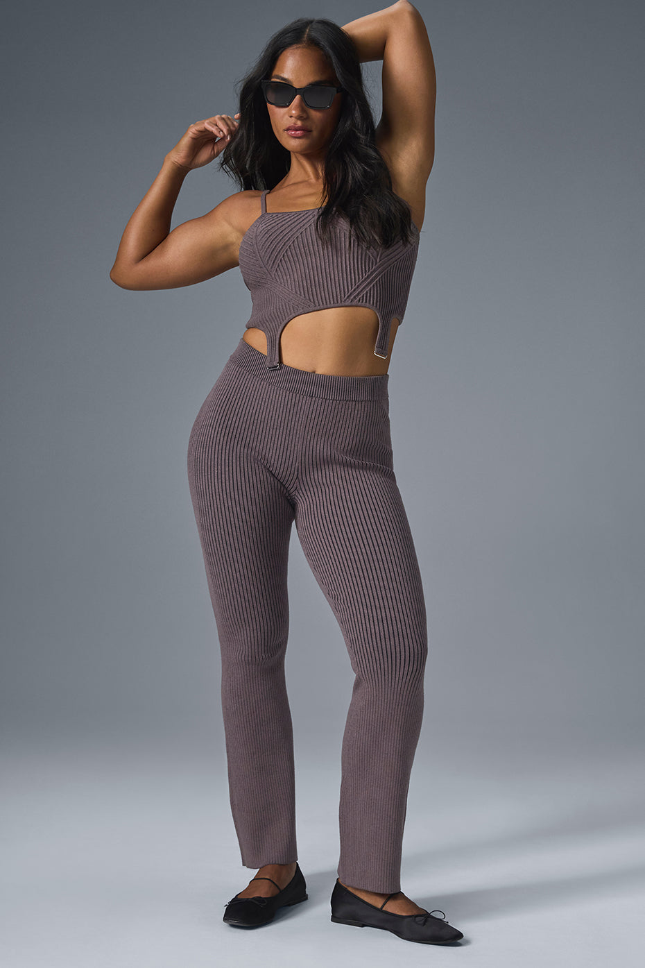 Denim Knit Garter Tank