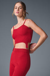 Denim Knit Garter Tank