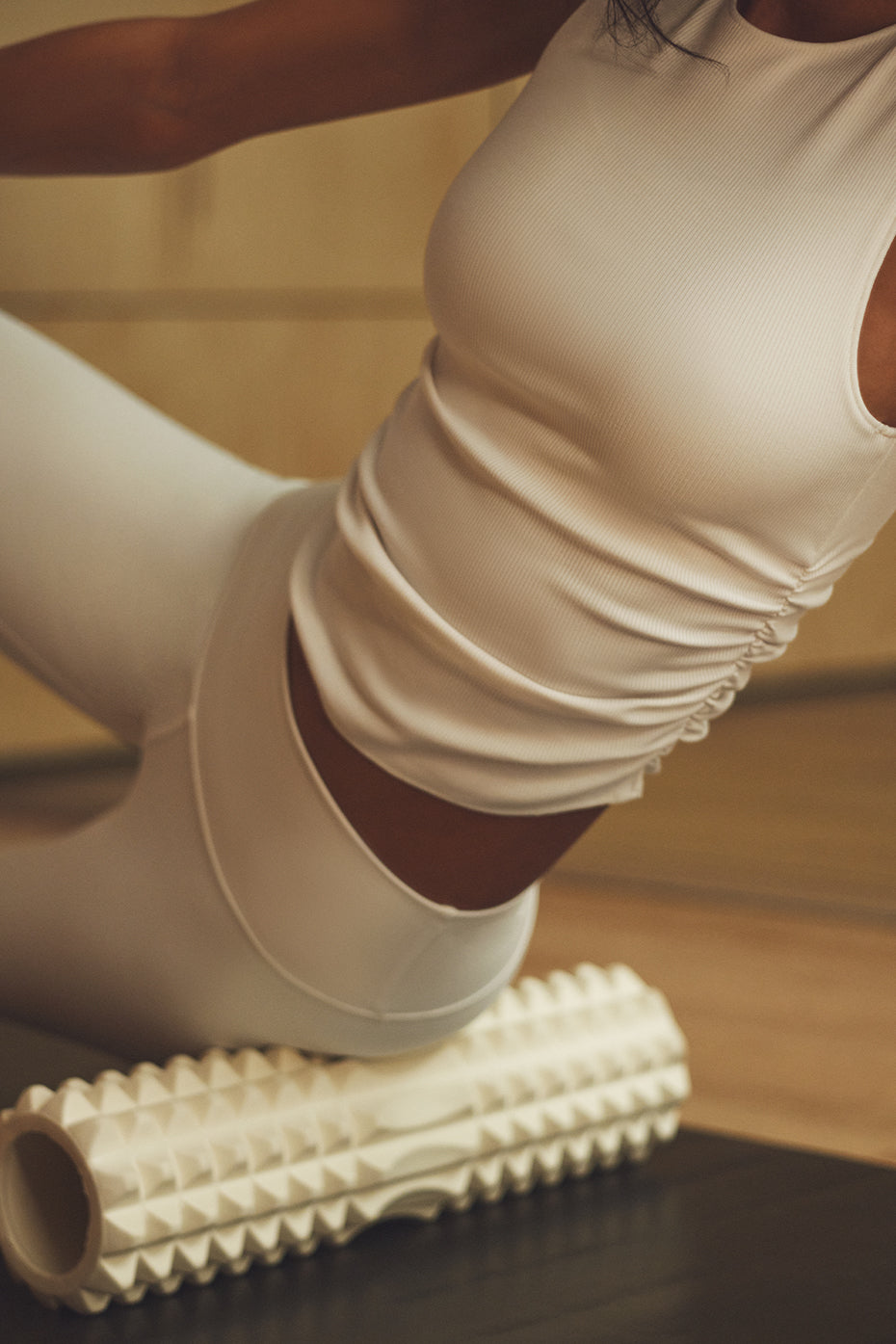 Ribbed En Pointe Tank