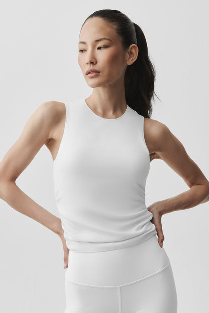 Ribbed En Pointe Tank