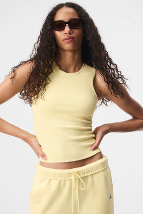 Ribbed En Pointe Tank