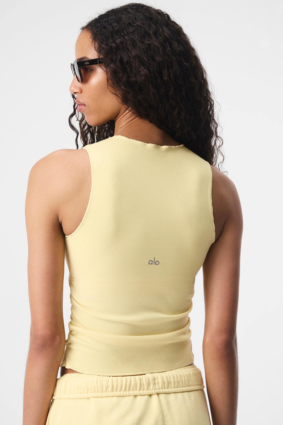 Ribbed En Pointe Tank