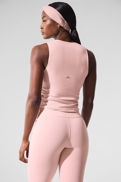 Ribbed En Pointe Tank