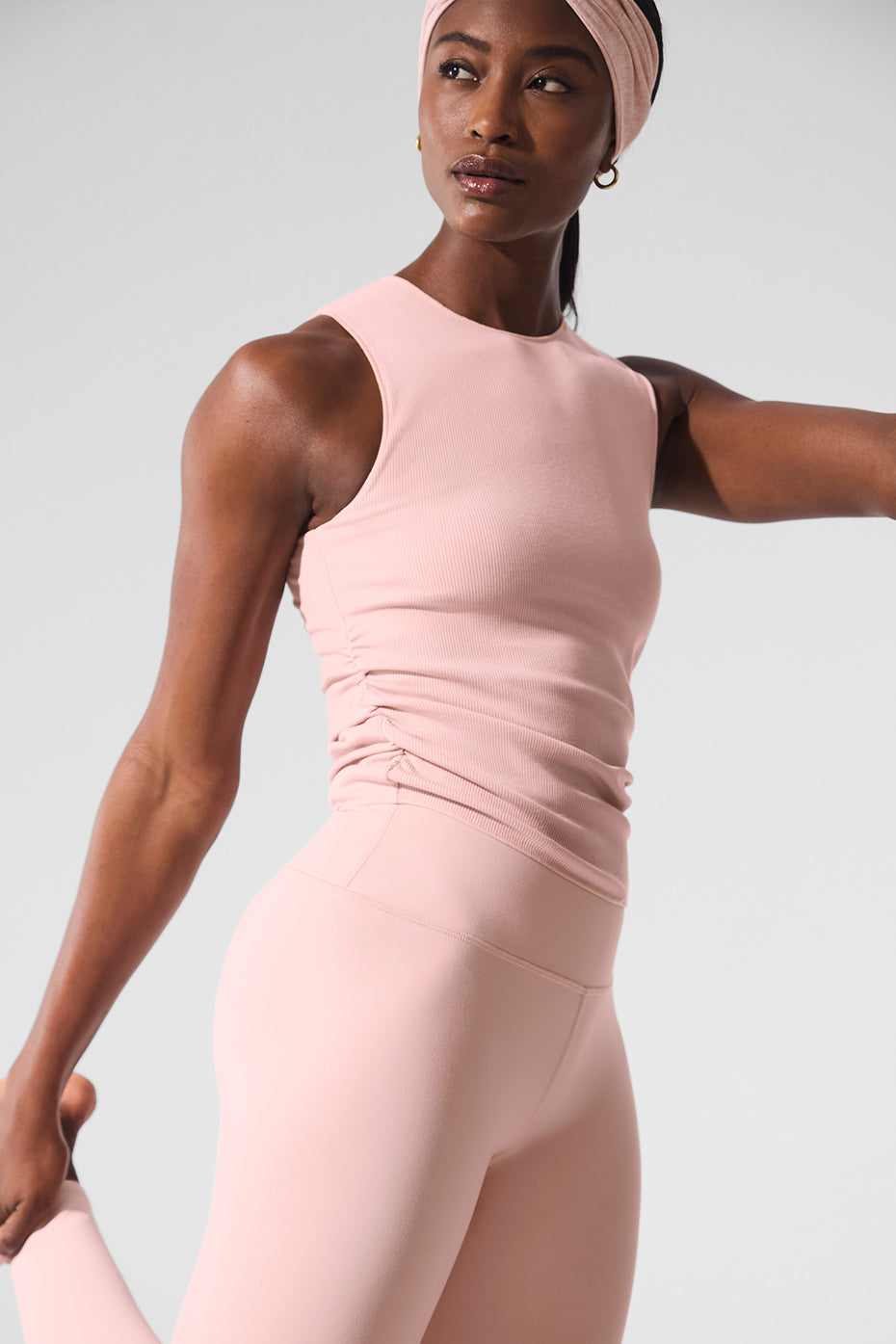 Ribbed En Pointe Tank