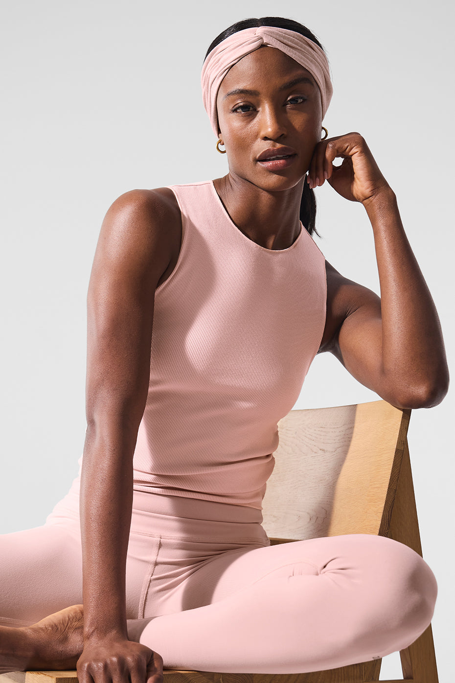 Ribbed En Pointe Tank