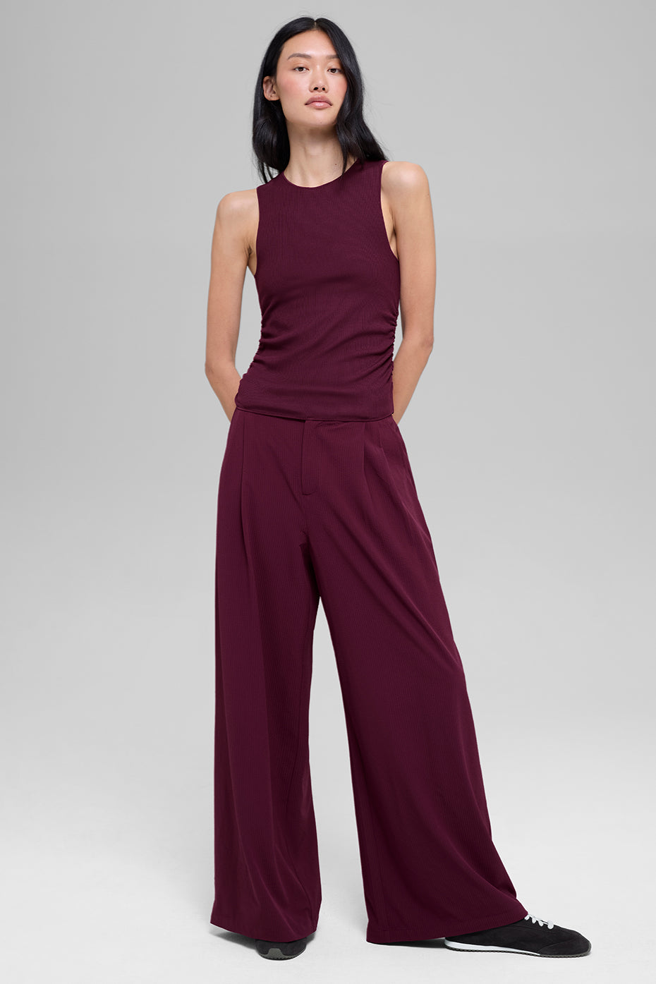 Ribbed En Pointe Tank